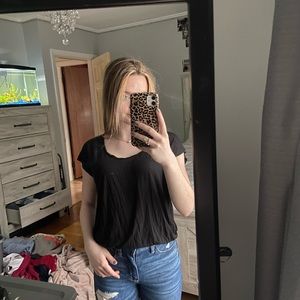 JLo black tee size medium